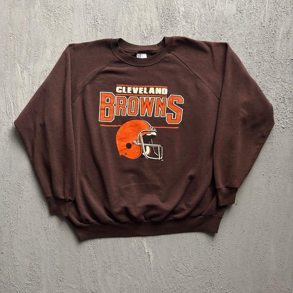 Vintage Cleveland Browns Sweatshirt Mens XXXL Brown 90s Garan